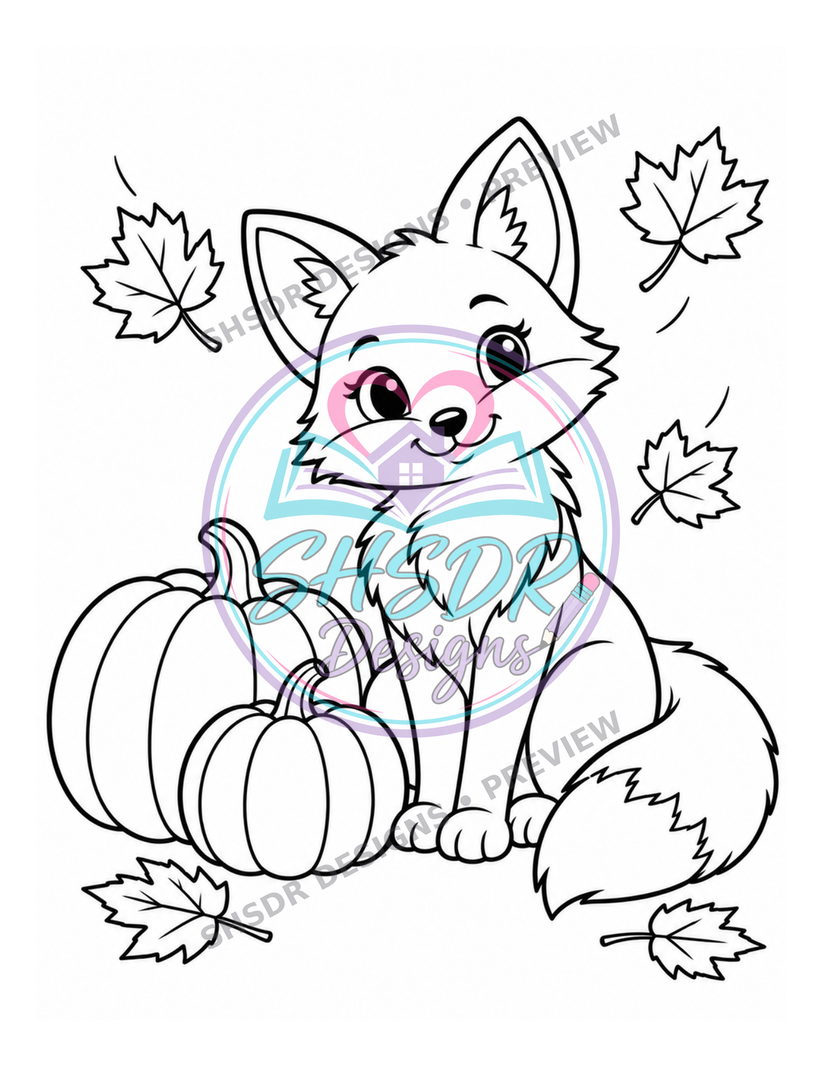 Autumn Days | Complete Set Coloring Book