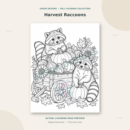 Autumn Days | Complete Set Coloring Book