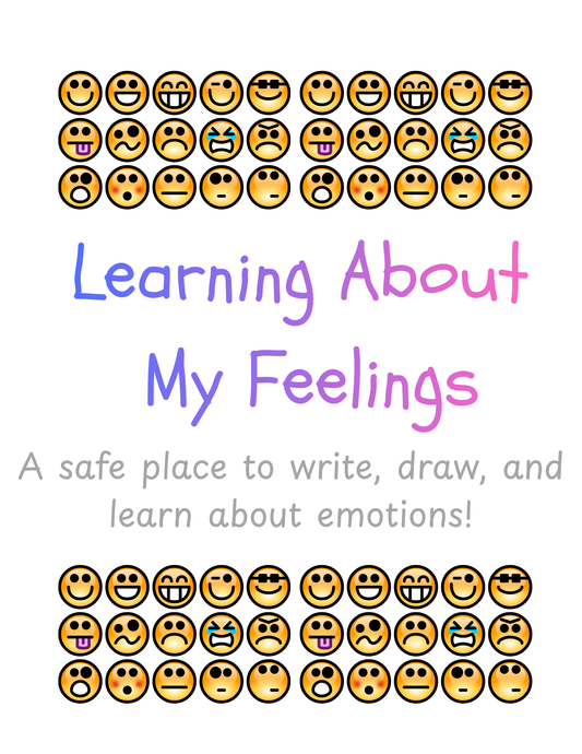 Learning About My Feelings Journal | Kids Feelings Journal Ages 8–11 | Social Emotional Learning Workbook | Calm Down Tools | Printable PDF